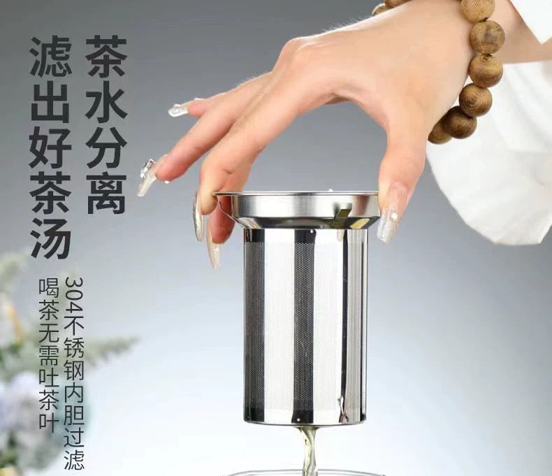 High Borosilicate Glass Teapot – Heat-Resistant, High-Temperature Safe, Large Capacity Tea Kettle for Brewing, Boiling, and Herbal Flower Tea